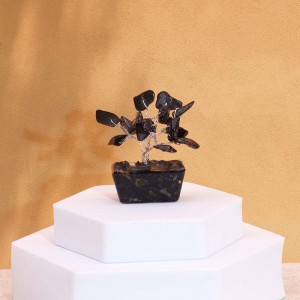 Μίνι Δεντράκι Πολύτιμων Λίθων Μαύρος Αχάτης - Black Agate